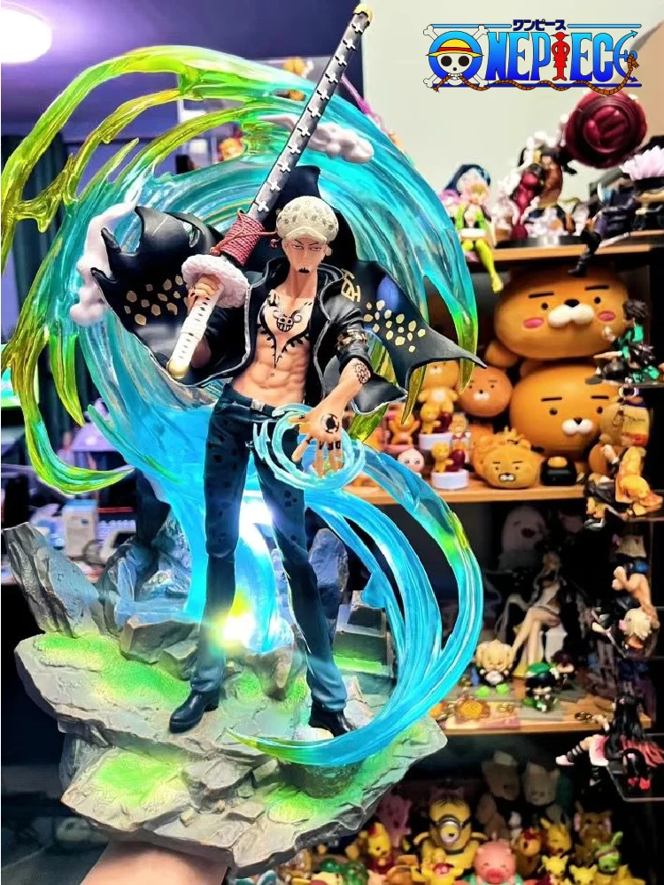 

One Piece Anime 41cm Gk Phantom Trafalgar D. Water Law Qiwuhai Super Huge Scene Pvc Action Figure Statue Collection Toy Gift Kid