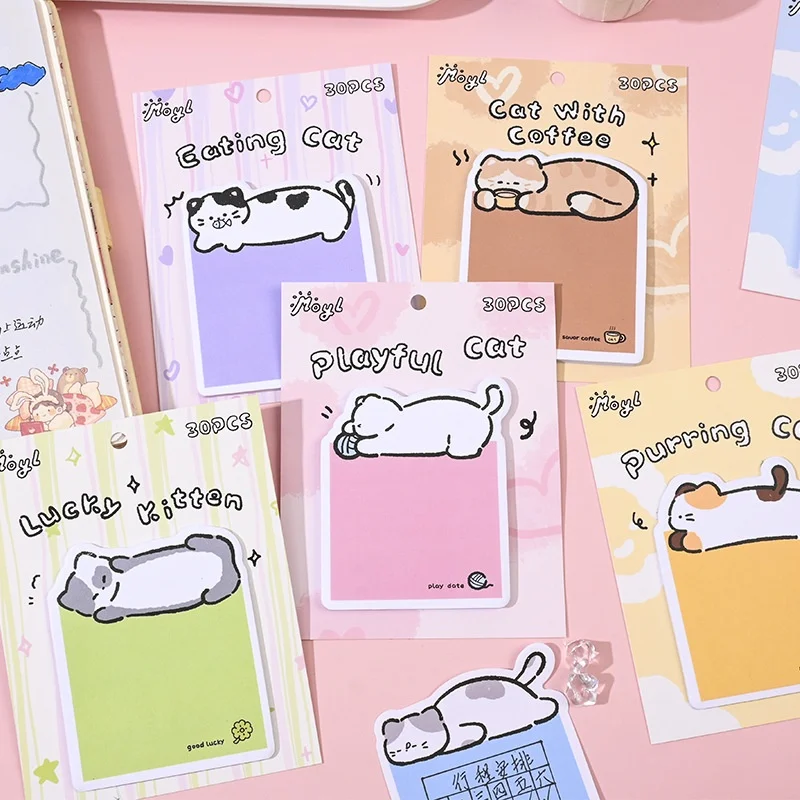 36pcs/lot Kawaii Cat Memo Pad Cute Stationery Label Notepad Planner Sticker Post School Supplies