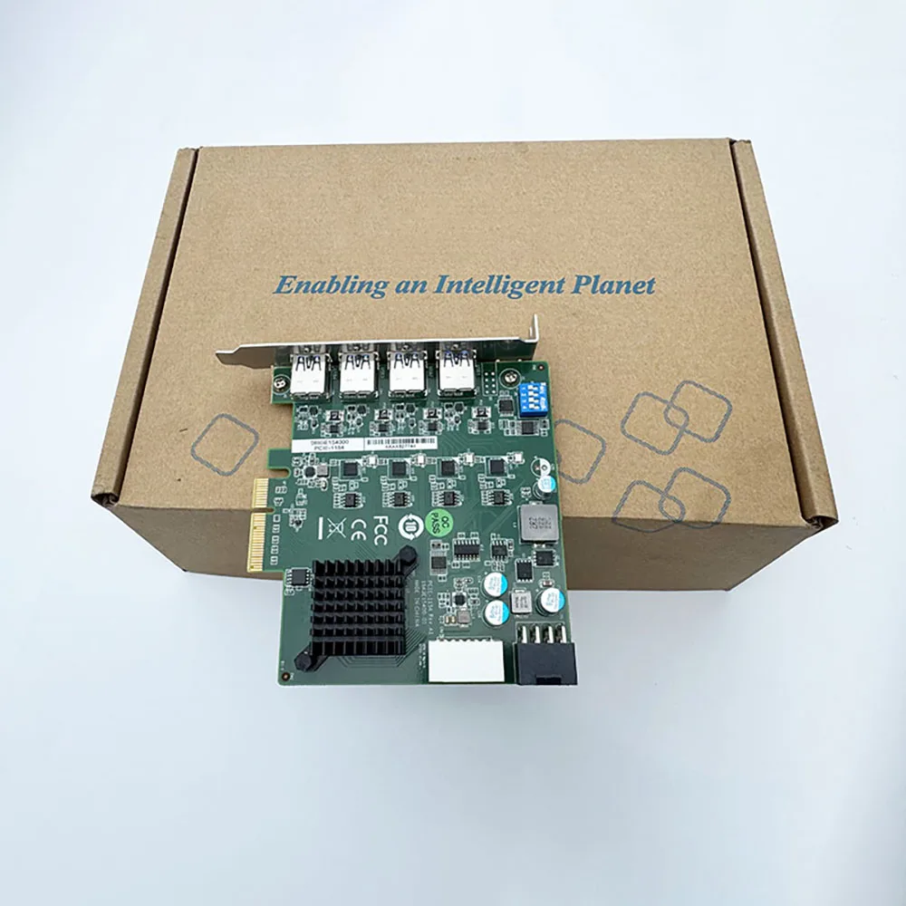 For Advantech Industrial 4-port USB3.0 Image Acquisition Card Industrial Camera Card Visual Inspection Card PCIE-1154