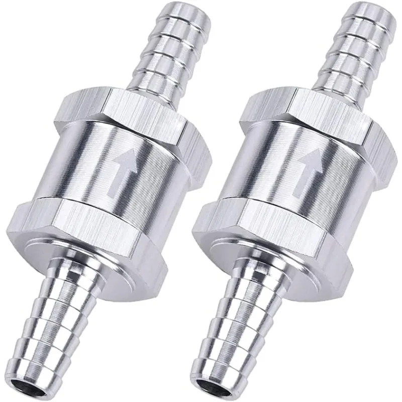 

Aluminium Alloy Non-Return One-Way Check Valve for Petrol Diesel Water Fuel Line Car Motorcycle Ship