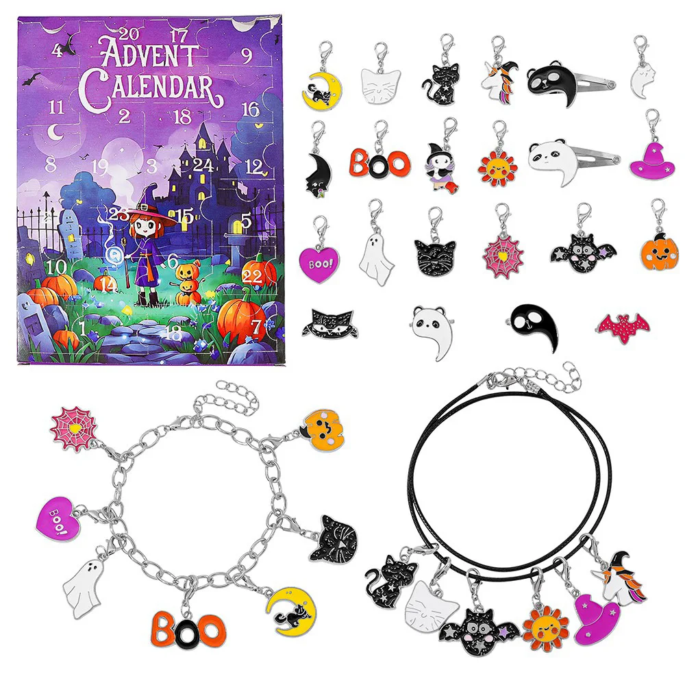 

Halloween Advent Calendar 2025 for Girls with 24 Days Unique Gift Countdown Calendar Spooky Castle Design DIY Creative Gift