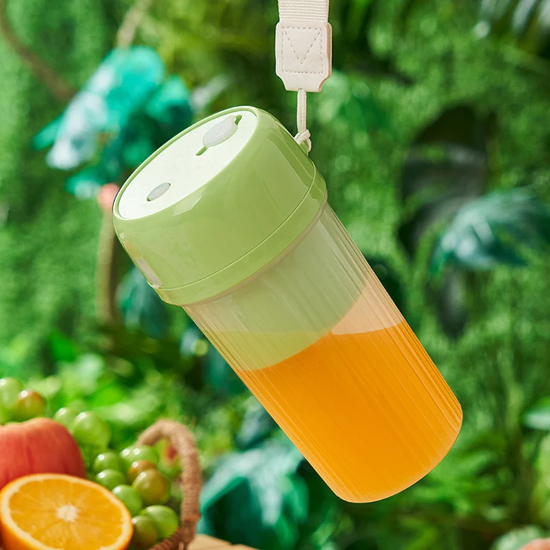 340 مللي عصارة كهربائية طازجة قوية سحق الجليد اللاسلكية خلاط صغير محمول زجاجة مستخلصات العصير كوب خلاط عصائر #5