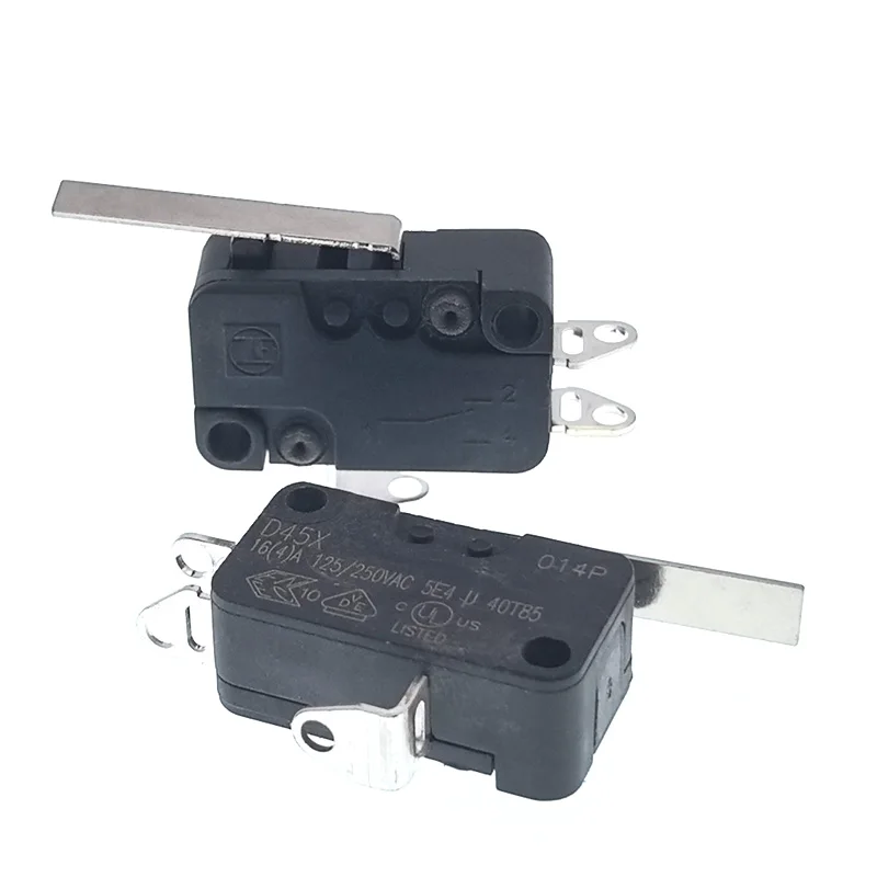 1pcs ZF  D45X Micro Switch Cherry High Current 16A Normally Open Normally Closed limit stroke with straight handle 26.7mm