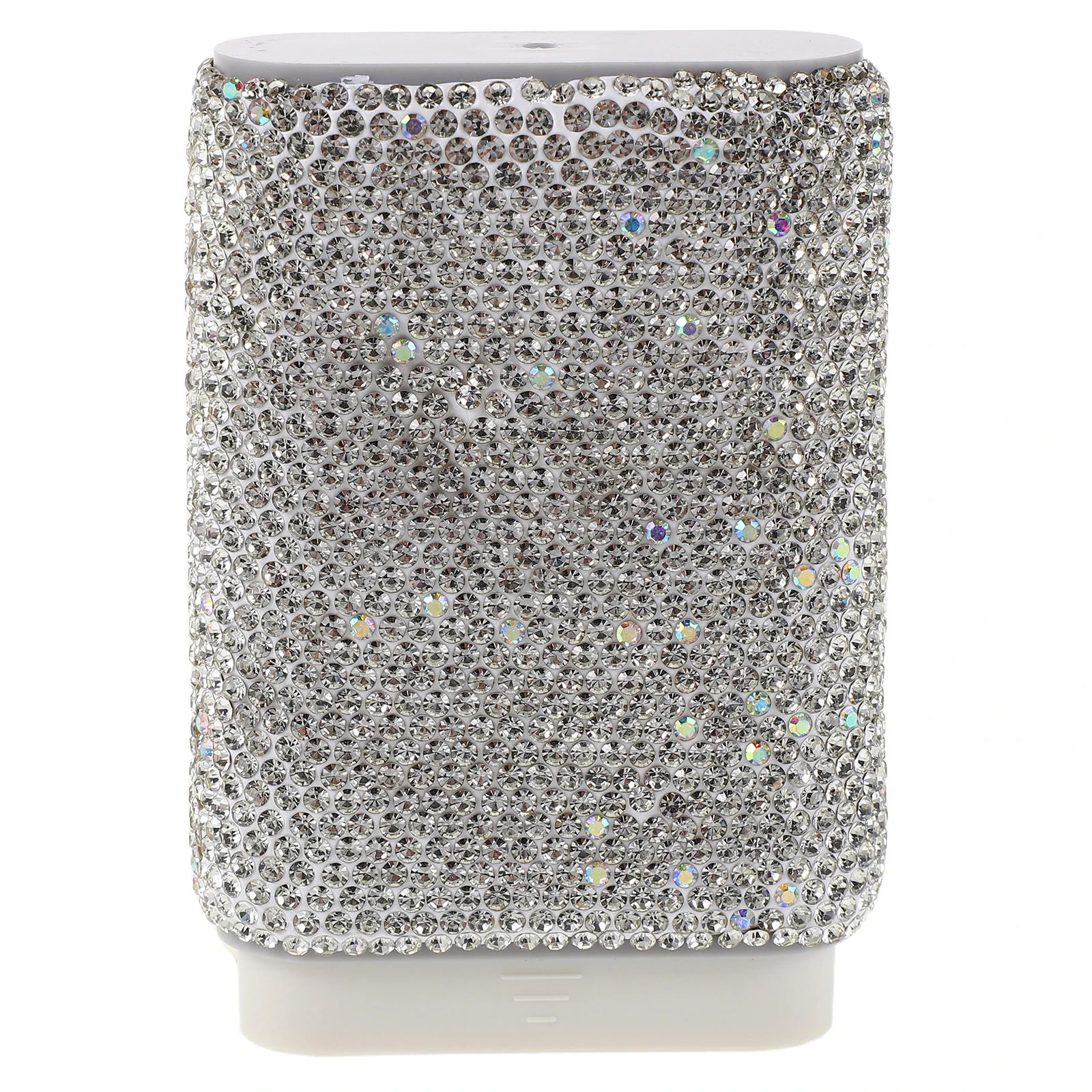 

Rhinestone Case Fancy Organizer 6 Compartments Small Portable Medicine Container For Travel Home Office Compact Design