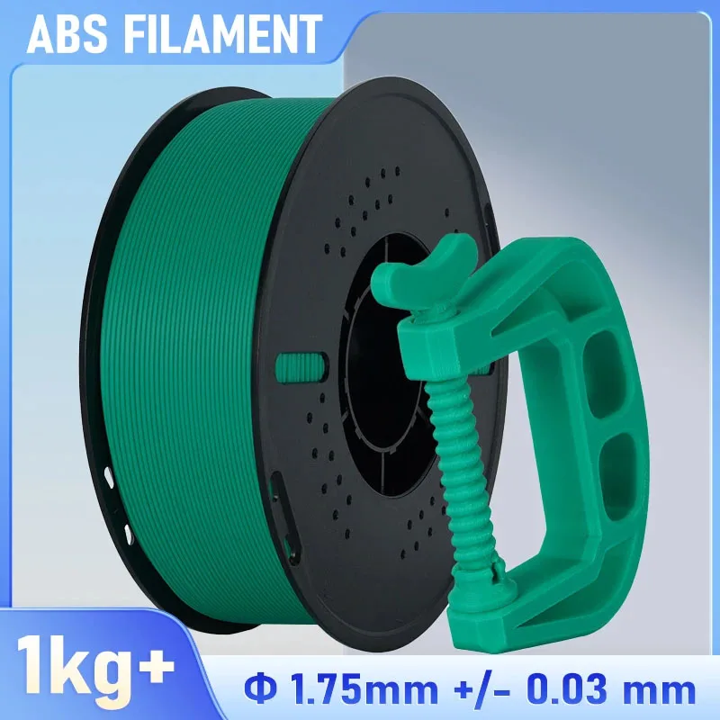 ABS Filament 1.75mm, ABS 3D Printer Filament Heat Resistant 1kg, Strong & Durable, Dimensional Accuracy +/- 0.03mm