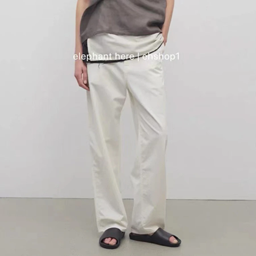 

Maxdutti French Minimalist Cargo Pants High Waisted Beige Mid Waist Slim Fit Beige Casual Workwear Jeans For Woman Clothes 2026