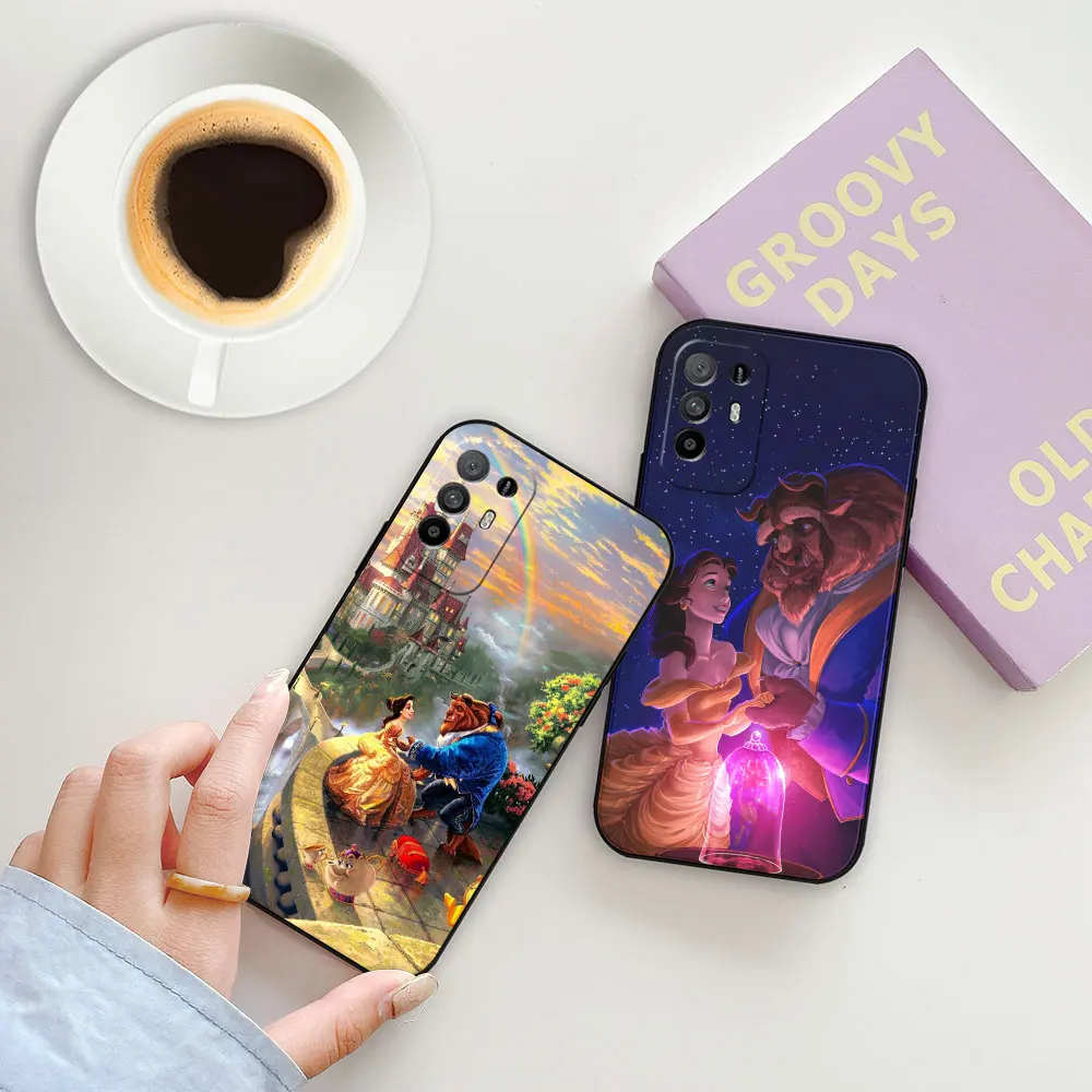 Disney Beauty And The Beast Phone Case For OPPO A98 A94 A93 A92 A78 A76 A74 A73 A60 A58 A57 A55 A54 A53 A38 A17 A16 A15 A9 Case