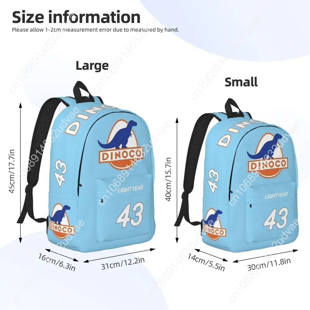 Dinoco Blue Movie Backpack for Preschool Primary School Student Toy Story Cars Cute Bookbag Boy Girl Kids Daypack with Pocket