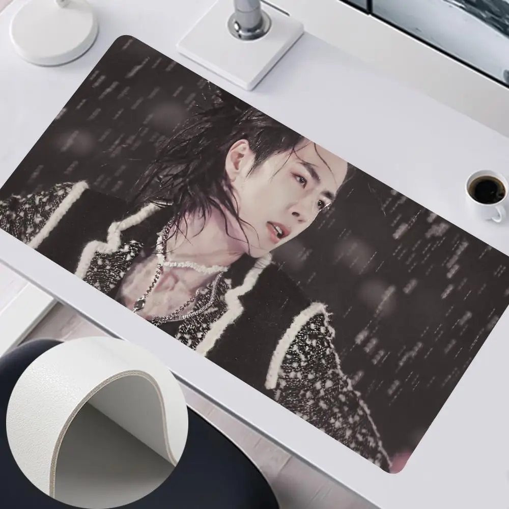 Wang Yibo Mouse Pad 900x400mm Home tapis de souris xxl Office Large Mouse Pad Gamer Waterproof PU Leather Desk Mat Computer Mous