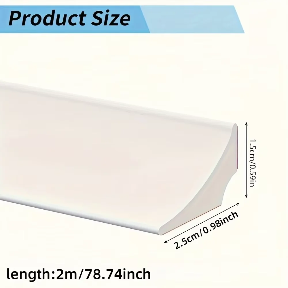 1pc 2m/78.74 polegada rolha de água do banheiro retenção barreira de água tira chuveiro barragem inundação barreira de separação seca e molhada bloqueador se