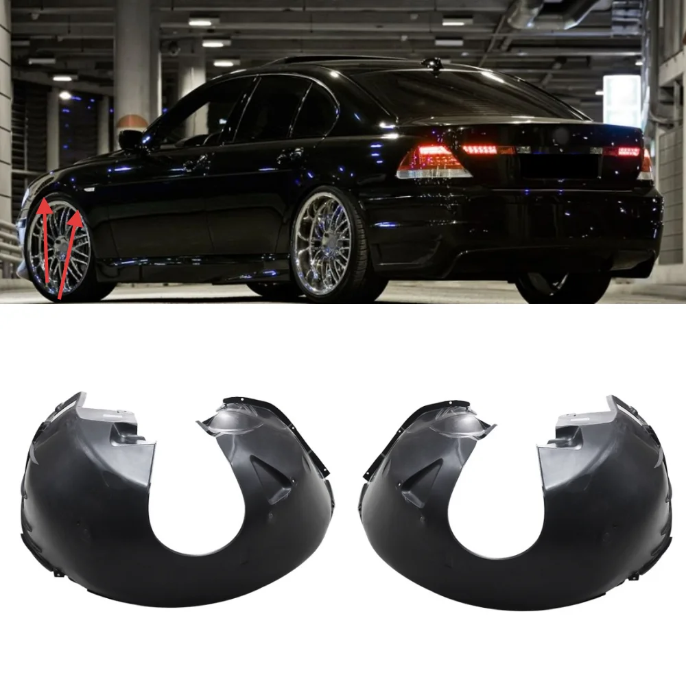 For BMW 7 Series E65 E66 2002-2006 Car Front Wheel Inner Lining Mudguard OE: 51717136679/51717136680