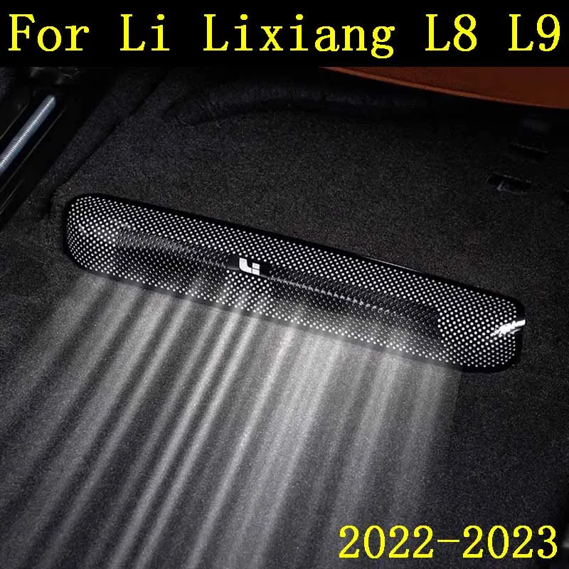 

AC Air Outlet Grille Under Car Seat For Li Lixiang L8 L9 2022 2023 2Pcs Stainless Steel Dust Cover