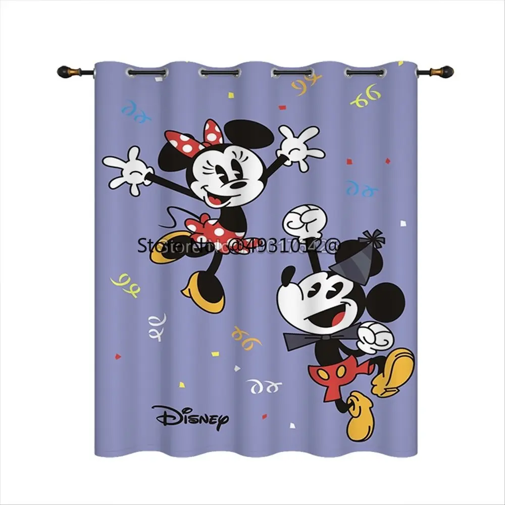 Disney Disney Mickey Minnie Mouse Kids Room Blackout Curtain Bedroom Curtains Bathroom Window Drapes Decorative Kids Gifts