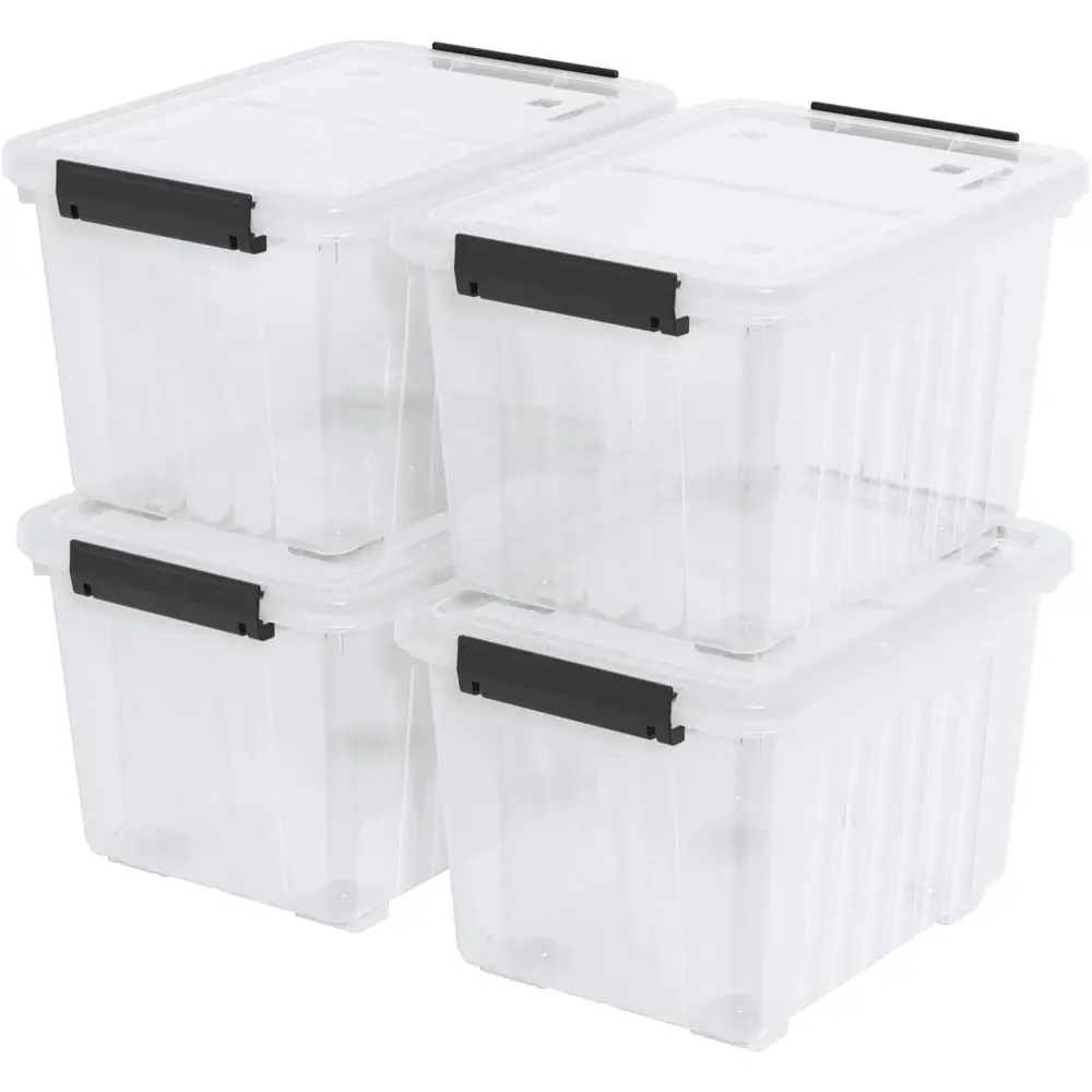 4-Pack Clear Lidded…