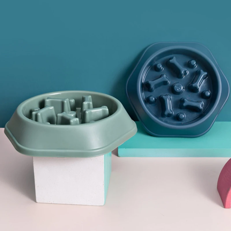 Pet Slow Food Bowl Anti-choking Feeder PP Plastic Dish Bowl Home Dog Eating Plate Anti-gulping Feeding Supplies image 4