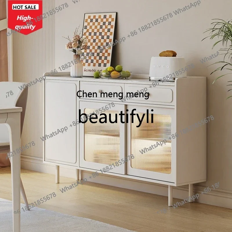 B7304 ss روك مجلس خزانة جانبية غرفة المعيشة خزانة الحائط المتكاملة فائقة الضيقة الحد الأدنى خزانة المنزل المطبخTe #2