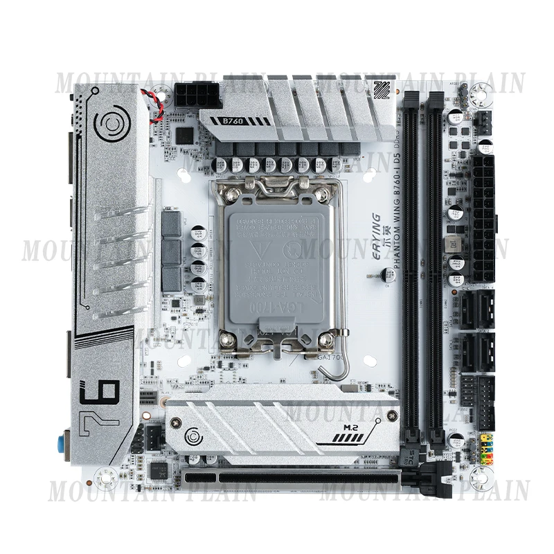 12/13/14th i9/i7/i5/i3/Pentium Dual Channel DDR5 RAM White  ITX B760i Gaming Motherboard ARGB LGA 1700 115x Support Core