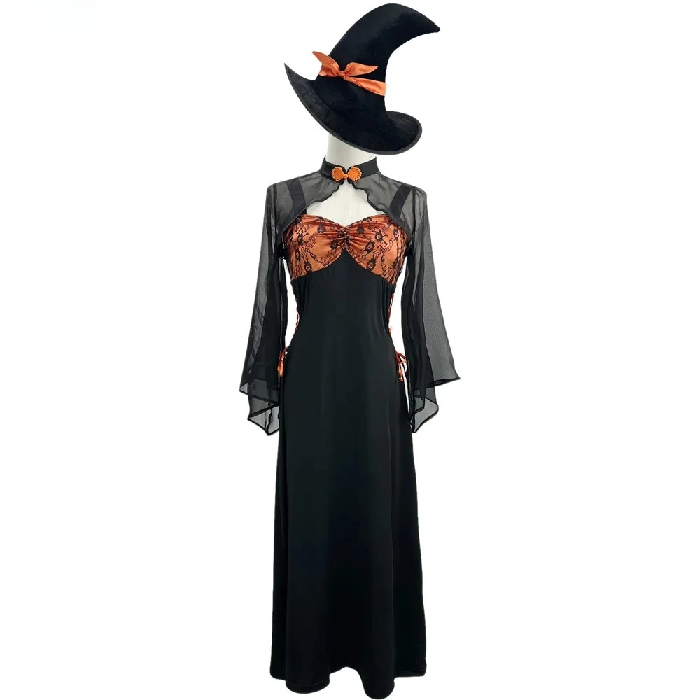 

Китайское волшебное платье ведьмы, костюм, униформа, костюм для косплея на Хэллоуин, ночная рубашка для ролевых игр, вечерние Хэллоуин