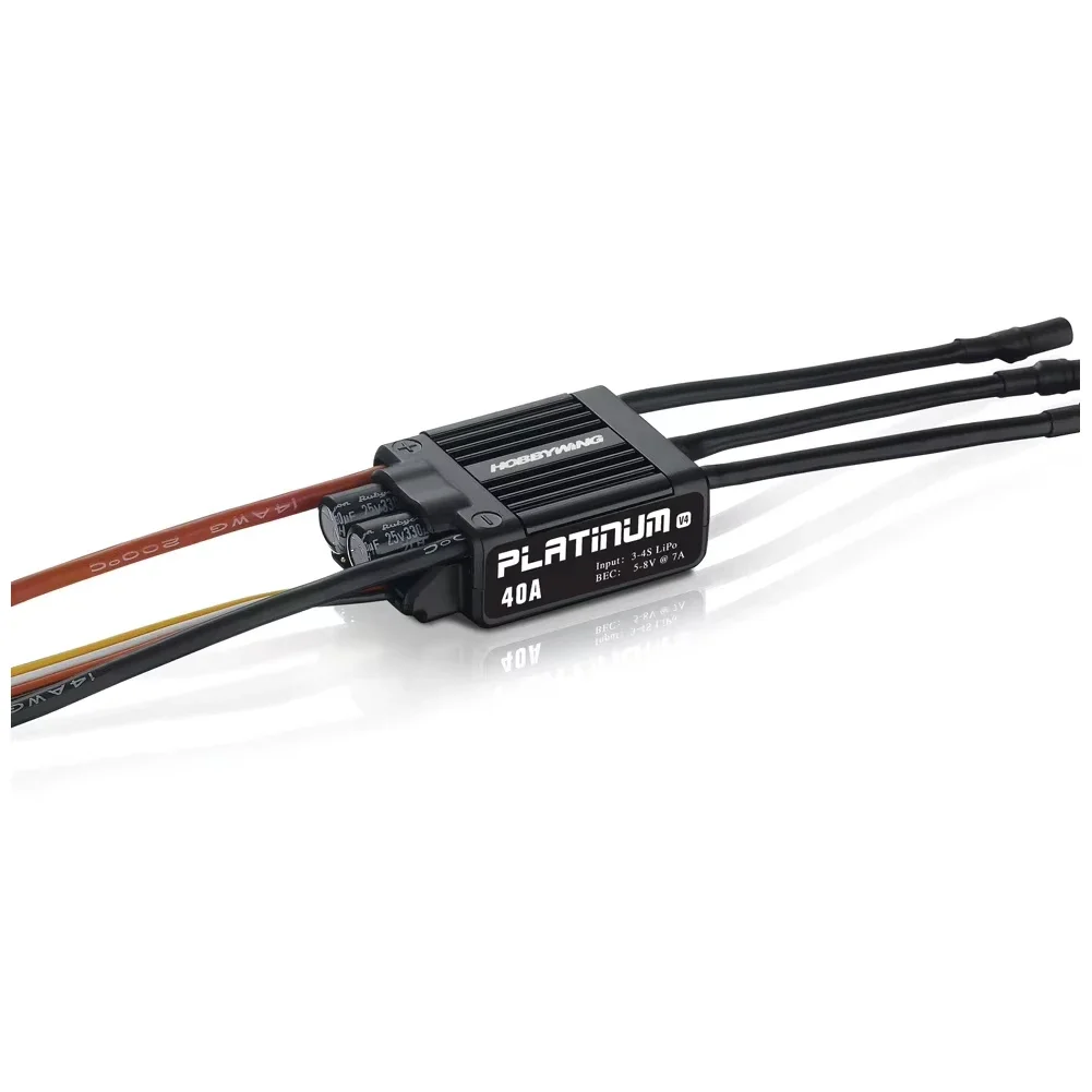 SkyDElHobbywing Platinum V4 25A Brushless ESC Electronic Speed Controller 3-6S Lipo Built-in BEC For RC Airplane S