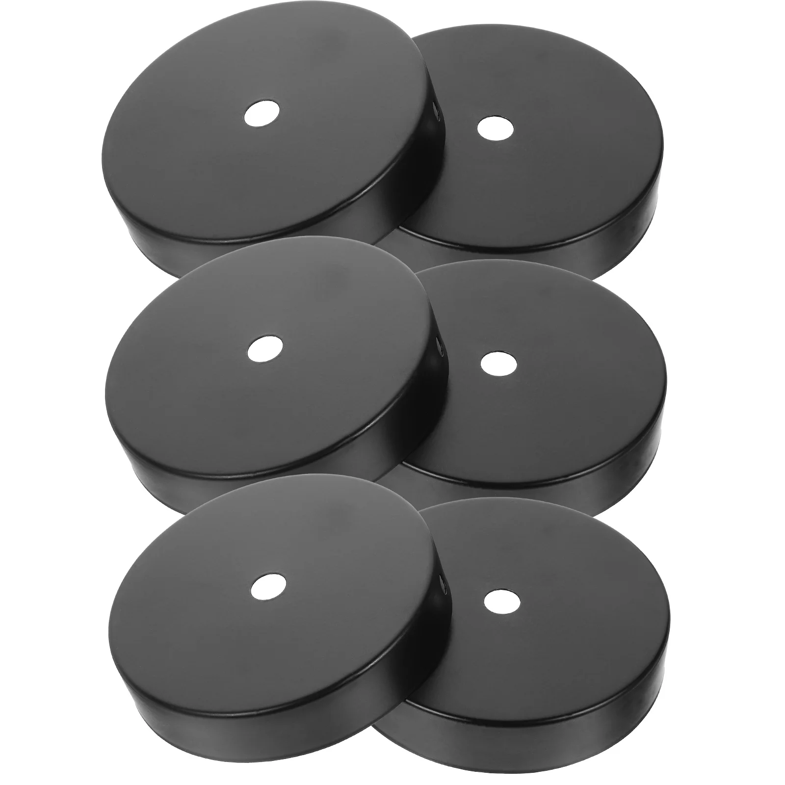 6 قطعة قاعدة مصابيح المجلفن غطاء السقف المعدني لوحة ل قلادة الصناعية ضوء الثريا المظلة تركيبات قوس