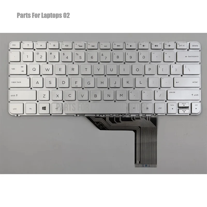 

PP New For HP Spectre X360 13-4000 13-4100 13-4200 13T-4000 13T-4100 13T-4200 13-4103DX US Backlit Laptop Keyboard Sliver