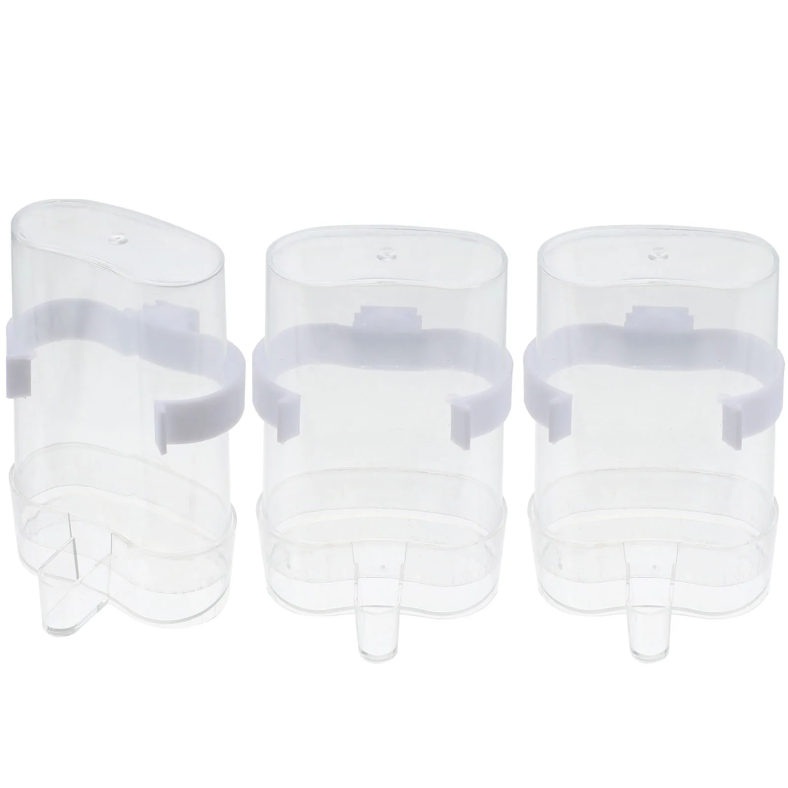 

3Pcs Durable Plastic Bird Water Feeder Automatic Drinking Bowl Easy Filling Cleaning Bird Feeder Parrot Water Fountain