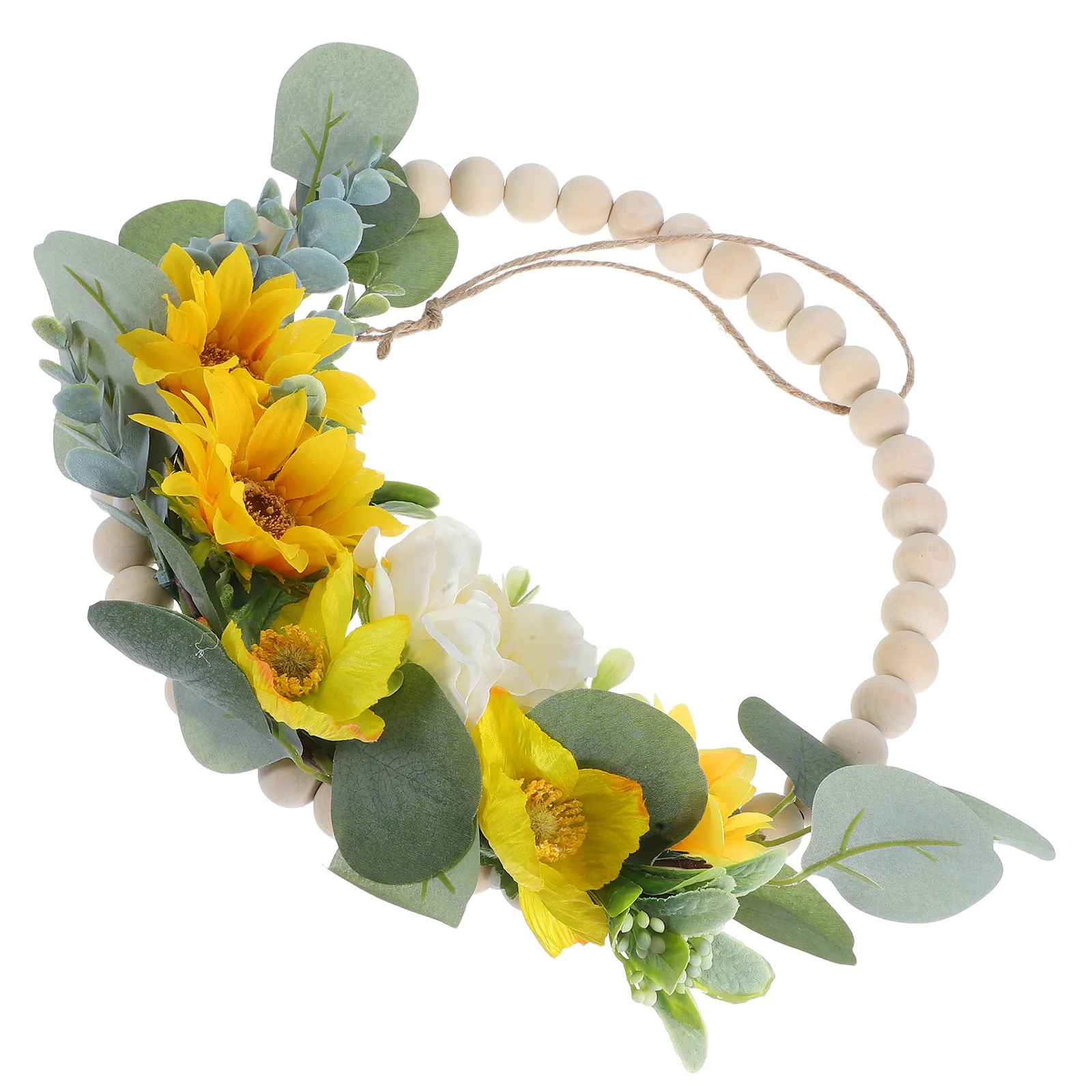 

Simulated Flower Beads and Wreaths Door Decor Sign Pendant Artificial Sunflower Decoration Floral Garland