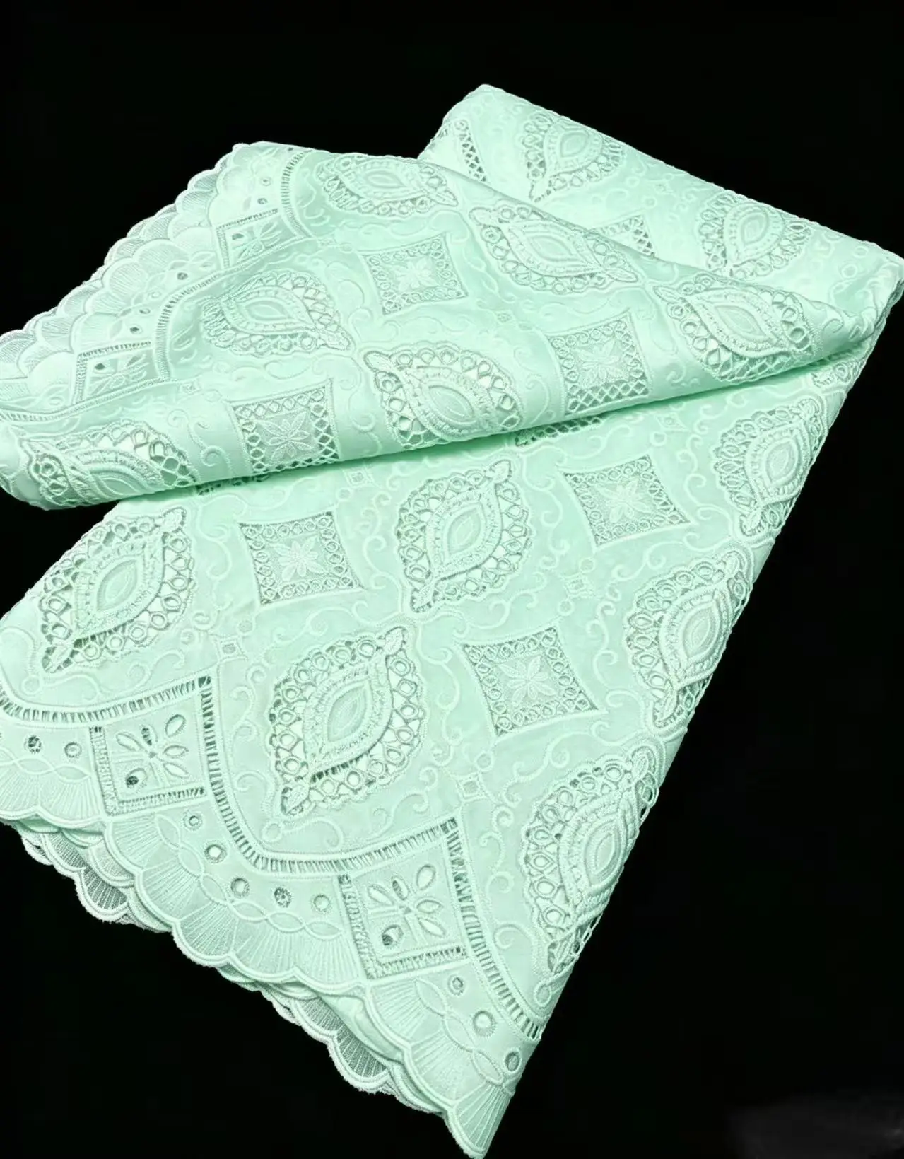 African Guipure Fabric 3D Embroidery Cord Lace with Flower Lurex Traditional Senegal Water Soluble Fashionable Sewing Dress