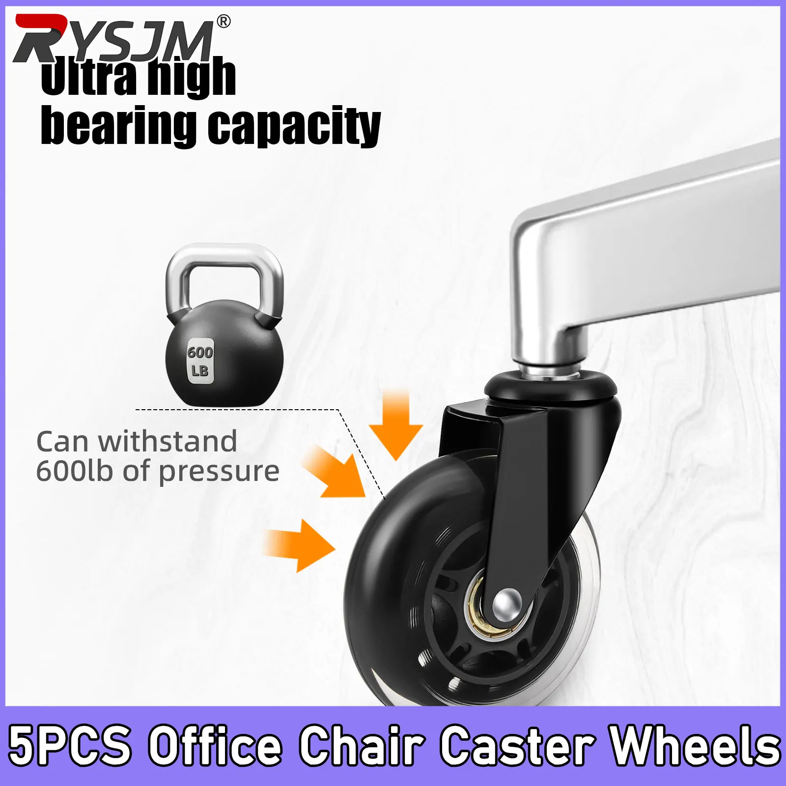 5PCS Universal Mute Caster 50KG Wheel 11mm Replacement Office Chair Swivel Rollers 360 Degree Wheels Furniture Hardware