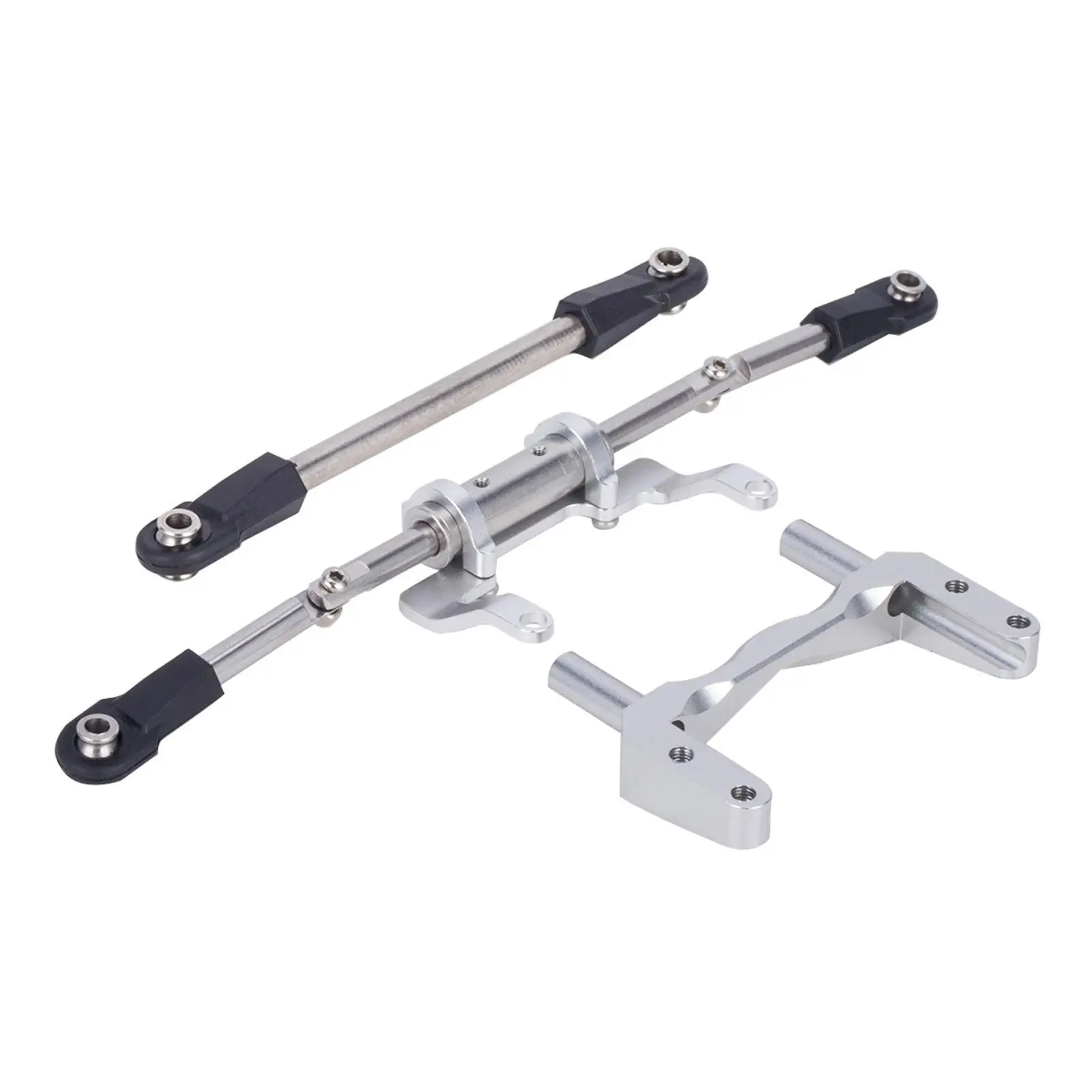 Alloy RC Car Axle Servo Stand with Hydraulic Steering Cylinder Link Rod Upgrade Part for 1 10 RC Cars Repairs