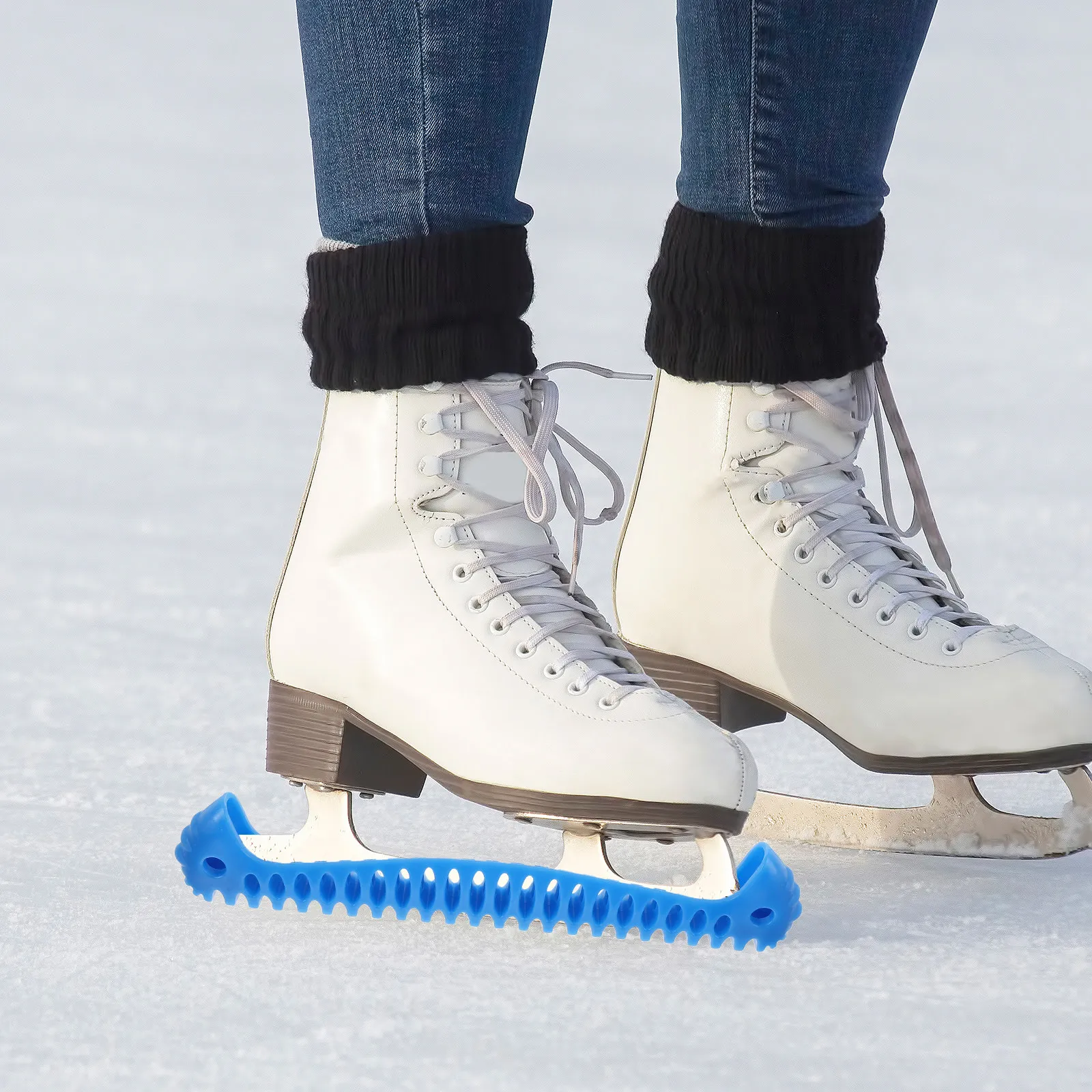 

2 шт. Защитные эластичные чехлы для лезвий коньков, для фигурного катания и хоккея, для тренировок и путешествий