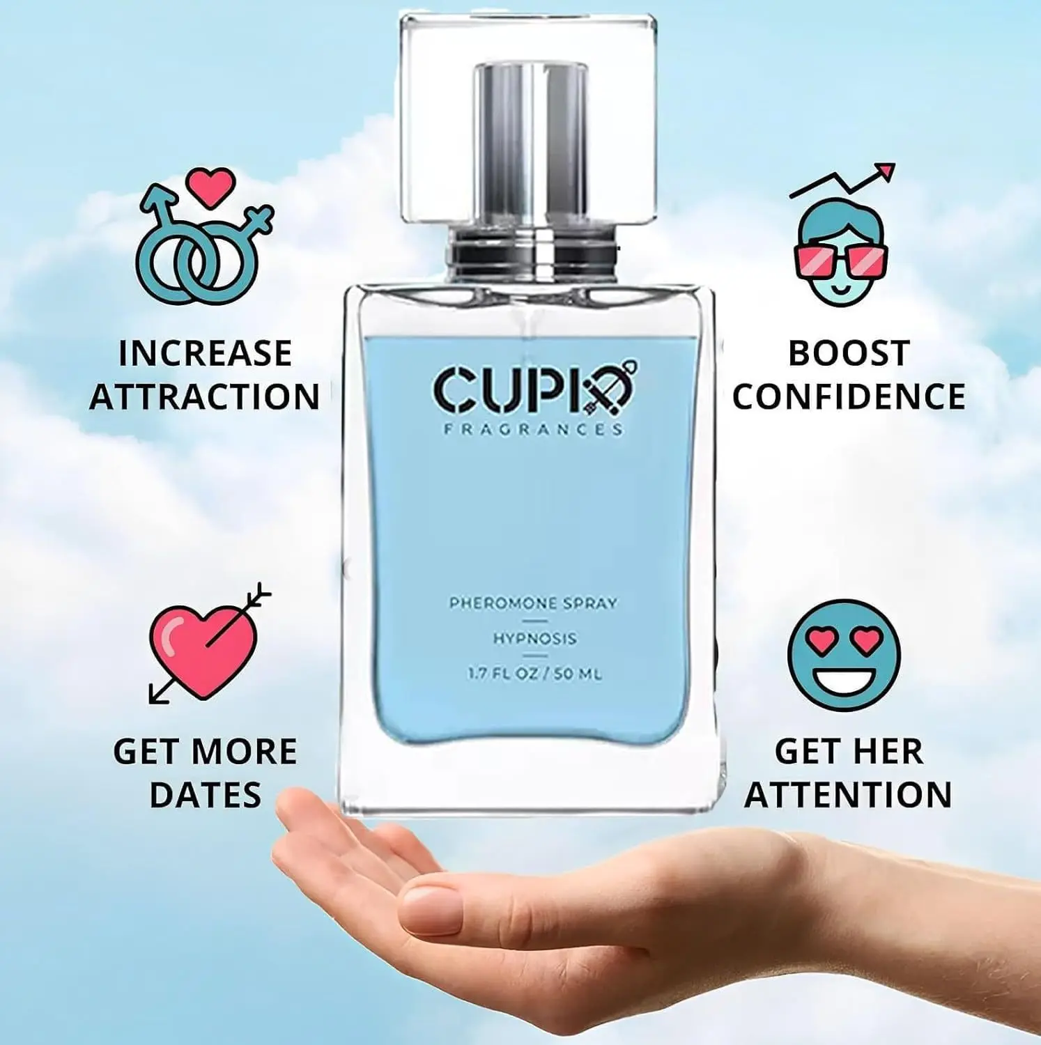 

2025 New Cupid Men's Classic cologne perfume spray Long lasting romantic citrus fragrance Ideal holiday gift Christmas gift