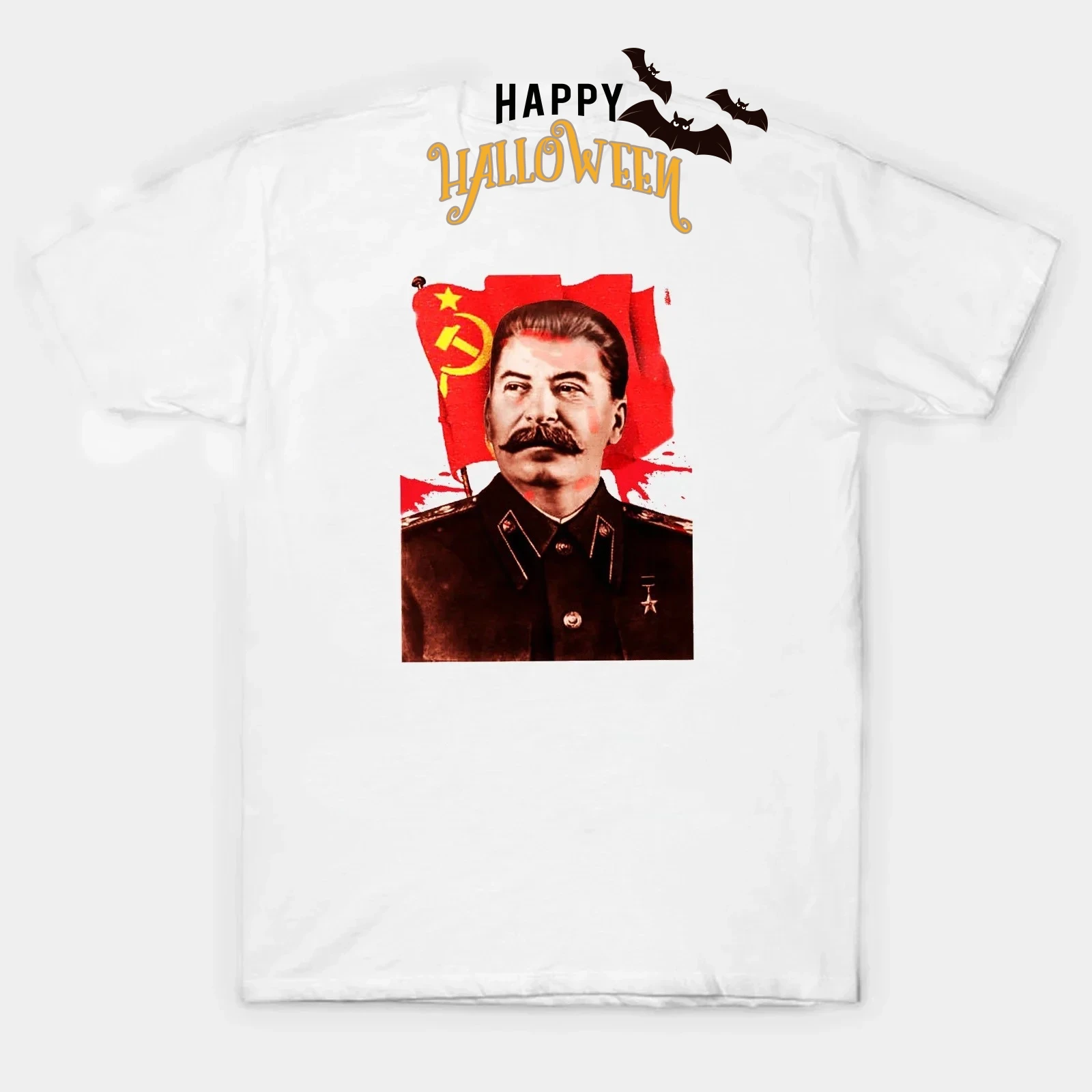 Hot Sale Joseph Stalin Communist Propaganda Poster T-Shirt 100% Cotton O-Neck Summer Short Sleeve Casual Mens T-shirt Size S-3XL