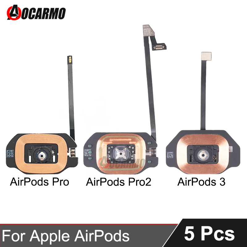 5Pcs/Lot For AirPods 3 Pro Pro2 Charging Case Box Magsafe QI Wireless Charging Module Flex Cable