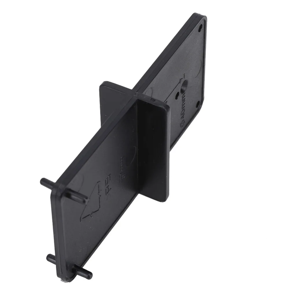 2PCS Black Hinge Hole Locator Compact Pocket Size 85x40mm Hole Positioner Plate Hinge Hole Opener Woodworking Drilling Jig