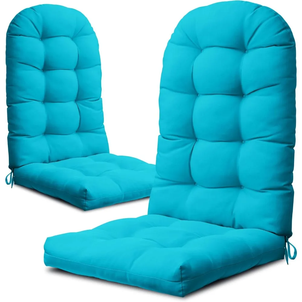 

Подушка для стула Adirondack, подушки для кресла-качалки с высокой спинкой, утолщенная подушка для стула для патио для внутреннего и наружного использования, 49x20x5 дюймов, Blu