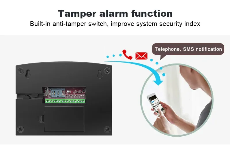 Sistema de Alarma de Seguridad para el Hogar DYGSM Tuya Smart 4G+Wifi, Sistema de Alarma Antirrobo Inalámbrico, Control 