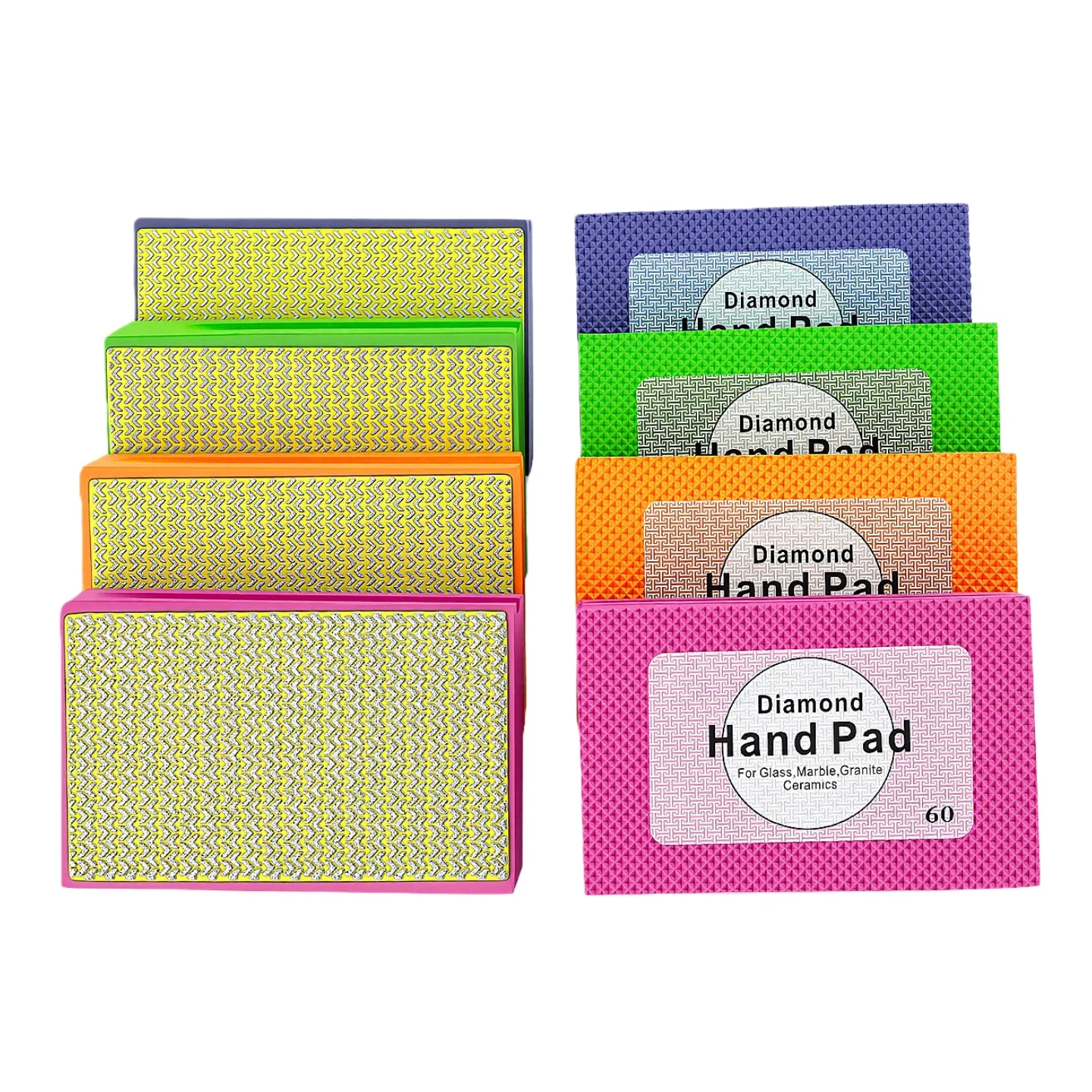 1 unidad de almohadillas de pulido manual de diamante, disco abrasivo para piedra, mármol, cerámica, azulejo y vidrio, bloque abrasivo para pulido y lijado, herramientas de pulido