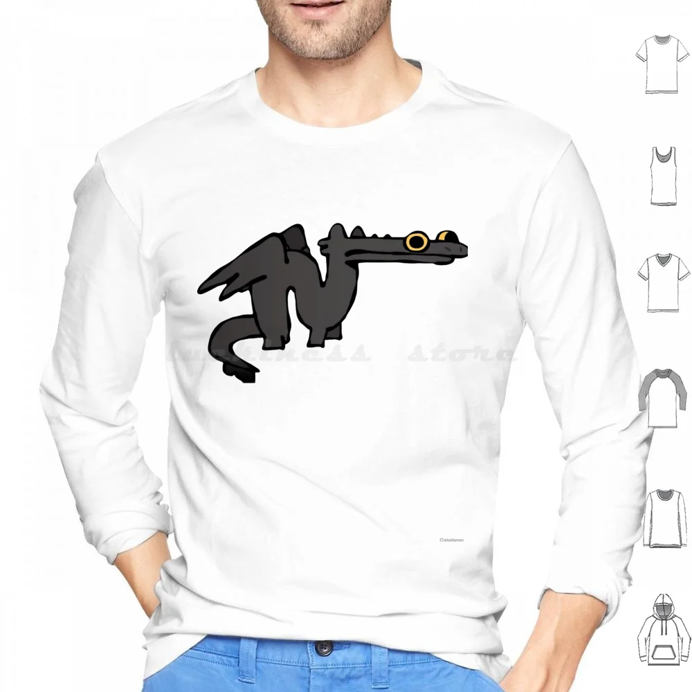 Toothless Dragon Dancing Meme-Lizard Black Lizard Dancing , Toothless , Httyd , Cas Van De Pol 1 Hoodies Long Sleeve