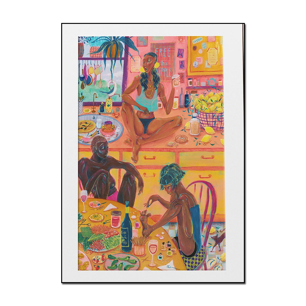 Abstract whiskey and vitamins poster art drawing illustration