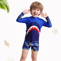 Toddler Infant Baby Boy Swimsuit Long Sleeve Swim Shirt Bathing Suit Swimwear Beach Summer Outfits