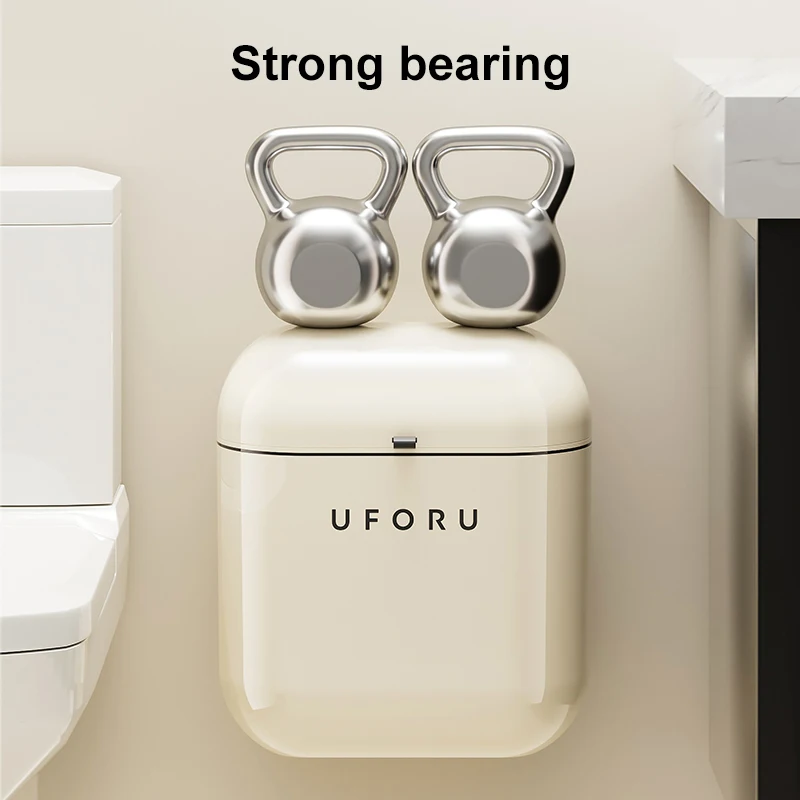 Wall-mounted trash can household large capacity high appearance level kitchen toilet with a cover waterproof crack dustbin