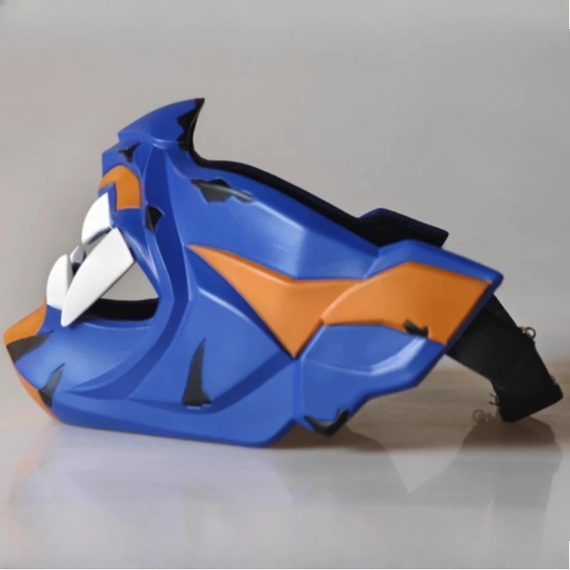 Accesorios de Cosplay, máscaras de media cara, accesorios de juego de rol, máscaras de Anime para Halloween, accesorios de disfraz de fiesta de Anime