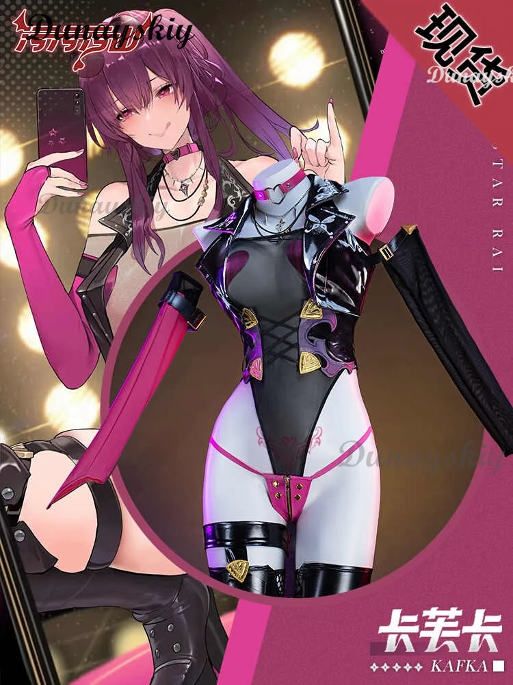 Costumi donna Kafka Sexy Cos Honkai: Star Rail Costume da donna Figure anime Vestiti Cosplay Travestimento per adulti Cosplays