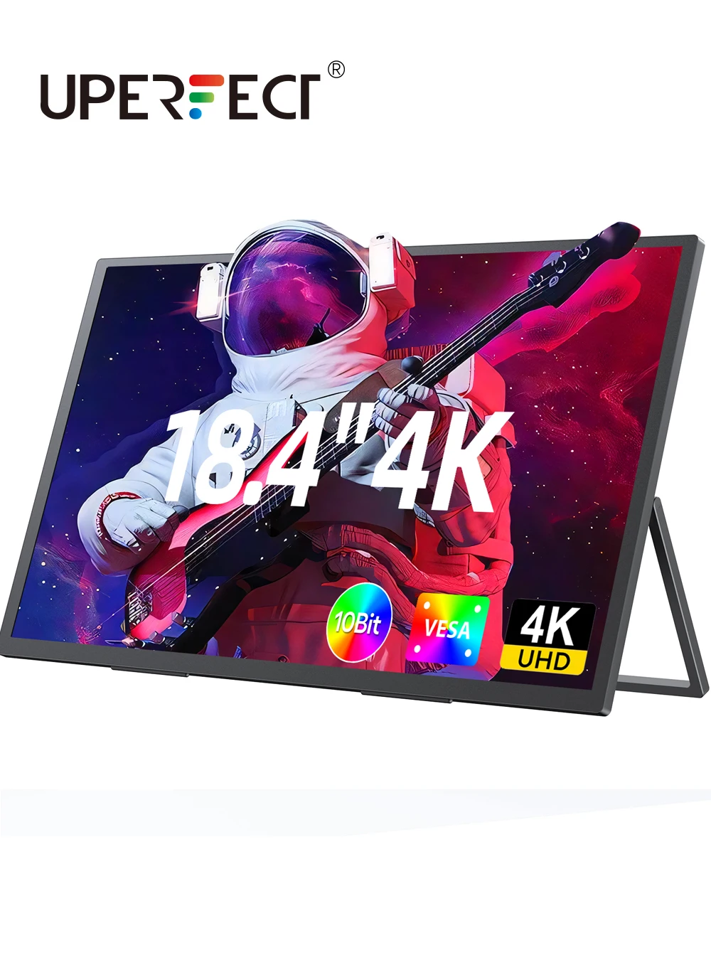 

ИДЕАЛЬНЫЙ 18,4-дюймовый портативный игровой монитор 4K UHD HDR 3MS FreeSync IPS HDR Компьютерный дисплей Встроенный два динамика Подставка VESA OSD-меню USB C Travel Второй монитор для ноутбука Mac Switch Phone
