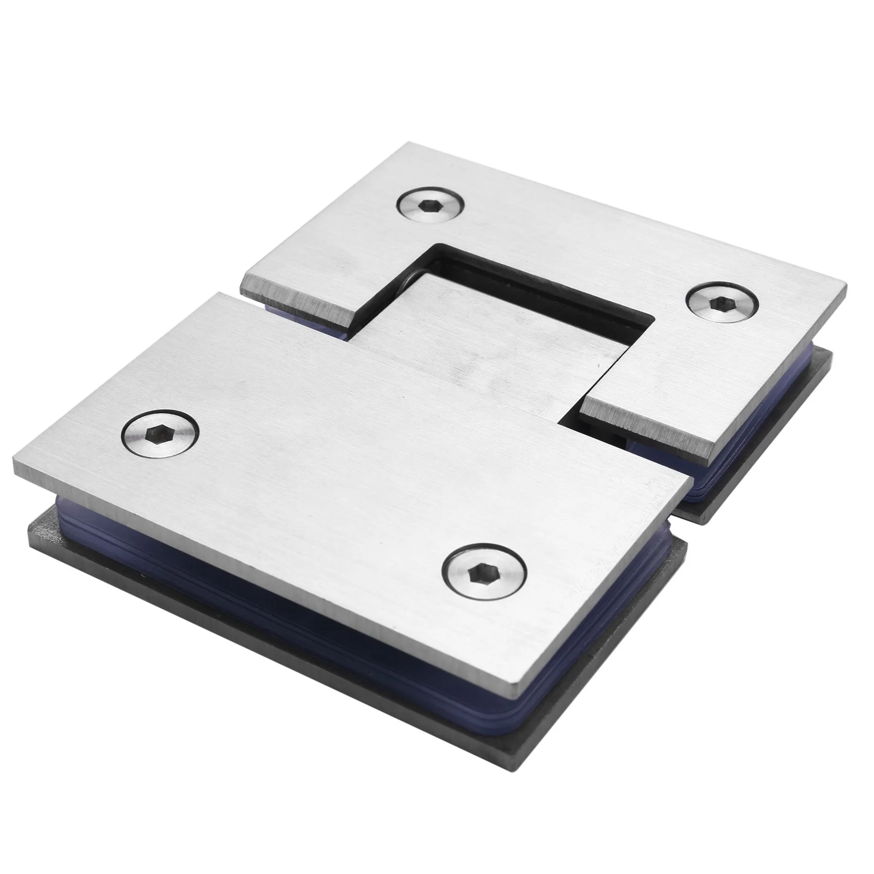 A04G-2X Heavy Duty 180 Degree Glass Door Cabinet Showcase Cabinet Clip Glass Shower Door Hinge Replacement Parts Polished