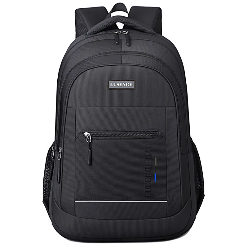 New casual backpack, large capacity, durable men's wear-resistant schoolbag for junior high, high school, and college students,