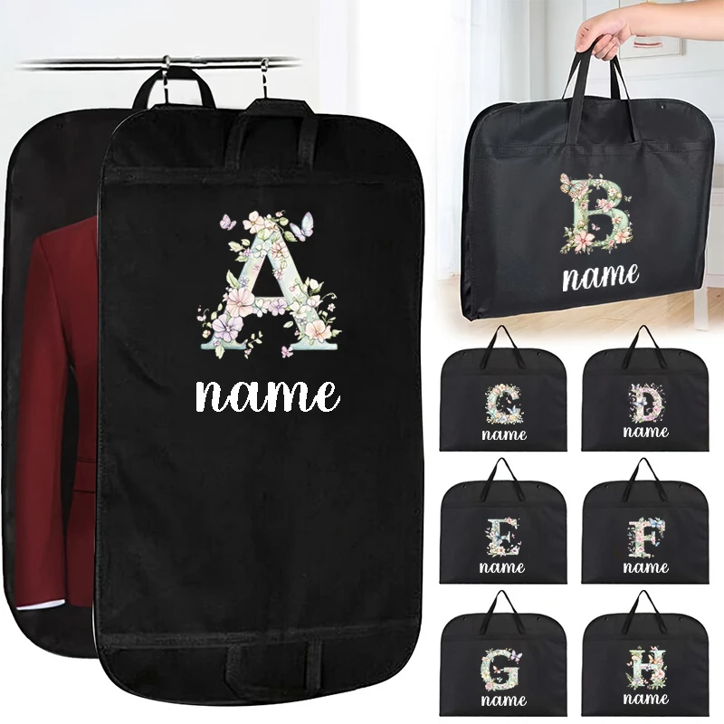 Custom Clothing Storage Bags - Featuring Letters And Names - Zip Closure, Customizable Dividers - Perfect for Elegant Suits