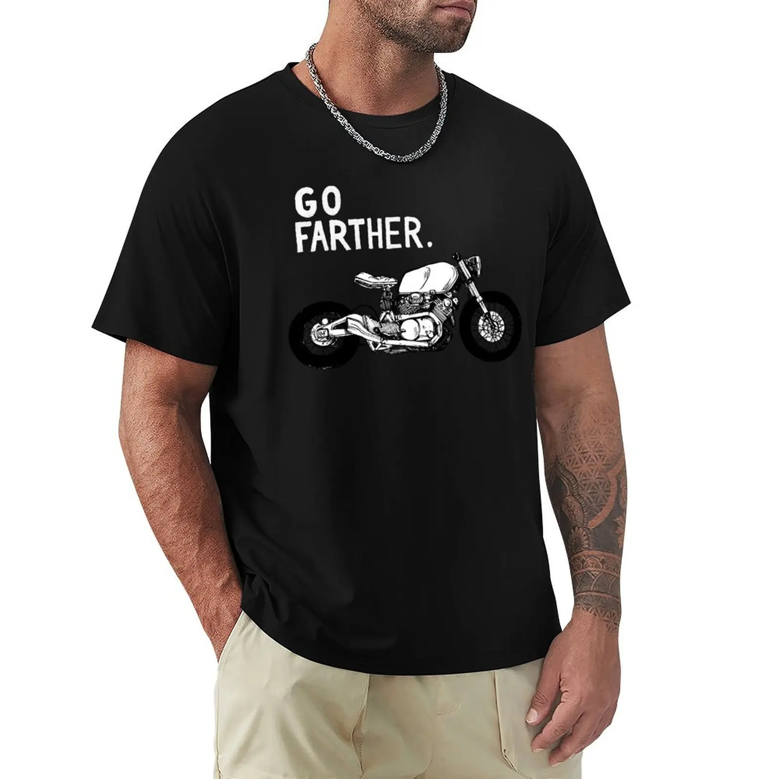 Иди дальше - Футболка Cafe Racer, антиперспирантный топ для тренировок