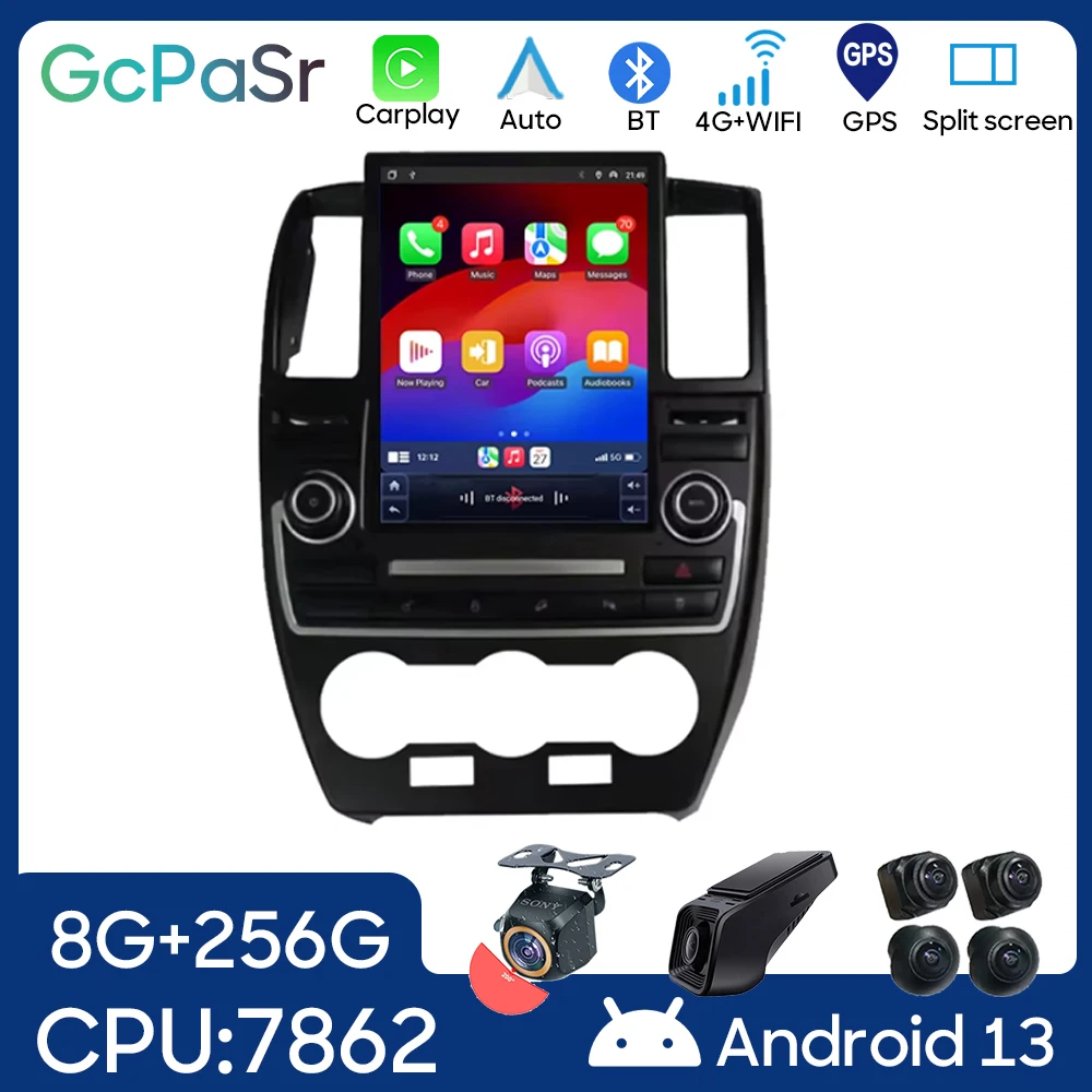 9.7 inch Screen Android 13 For Land Rover Freelander 2 2007 - 2015 Carplay Multimedia Video Player WIFI 4G GPS Navigation Radio